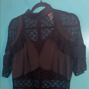 Elegant Black Lace Women's dress